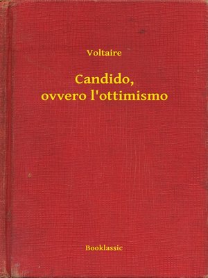 cover image of Candido, ovvero l'ottimismo